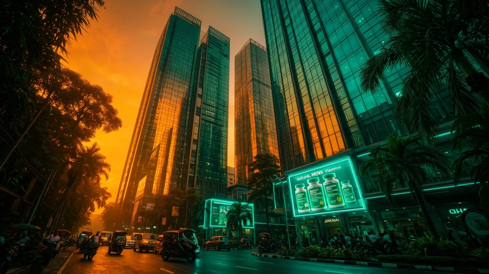 Jakarta dusk