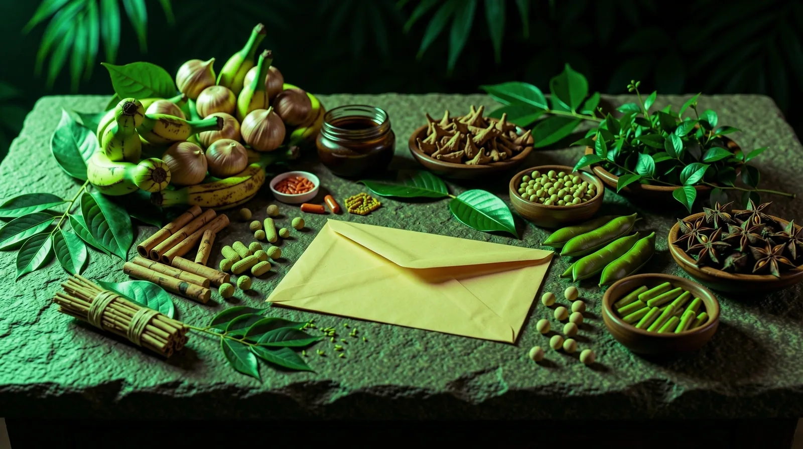 Botanical texture background